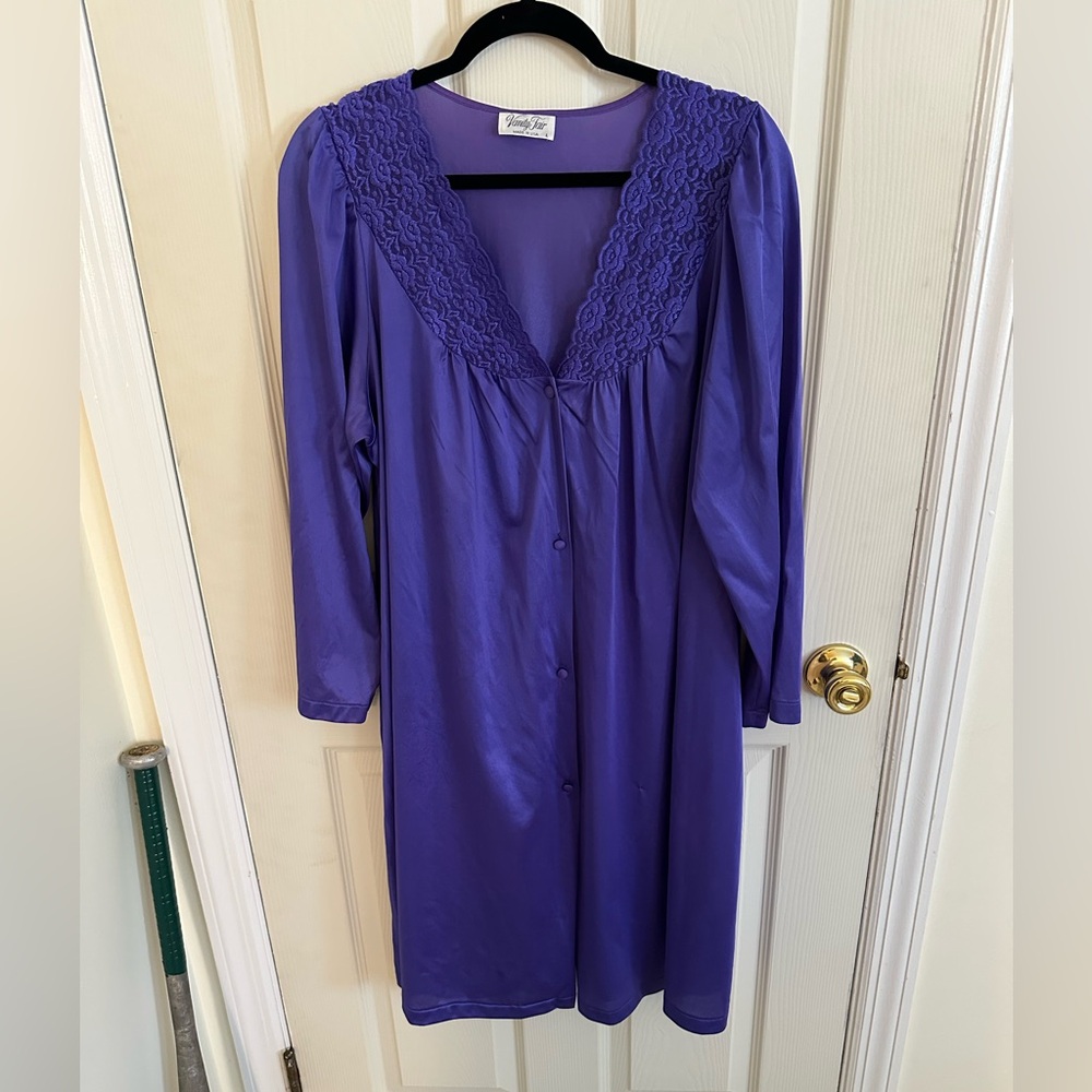 Vanity Fair Rich Purple Lace nightgown